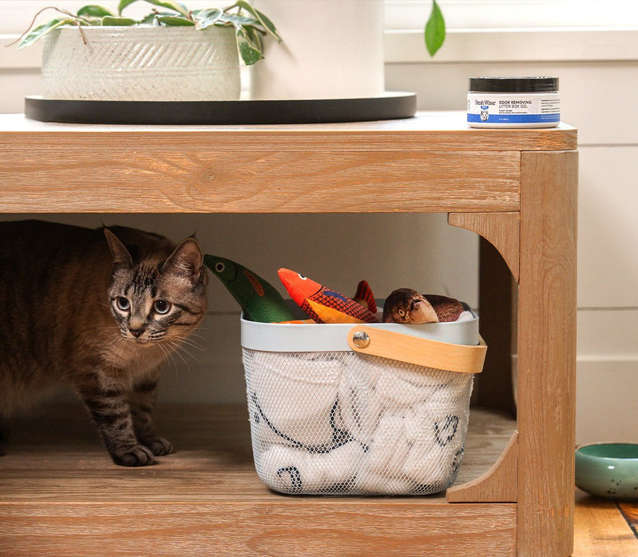 Illustration of Litter Box Odor Reducing Gel